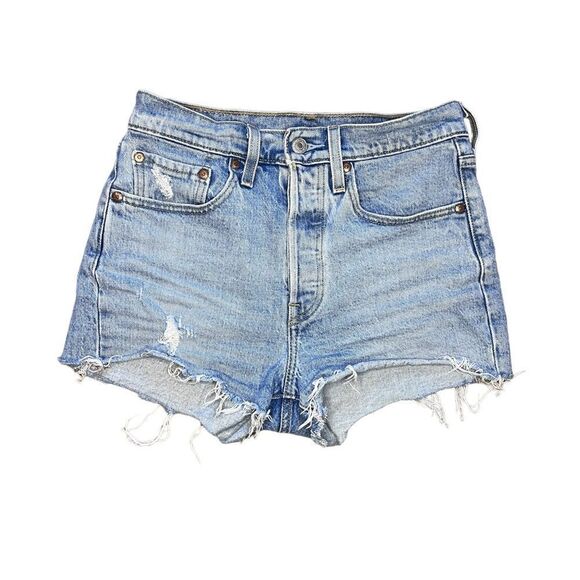 Levi’s 501 Light Wash Shorts - Picture 1 of 4
